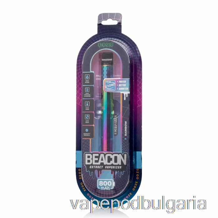 Vape 10000 Дръпки Ooze Beacon Extract Vaporizer Rainbow